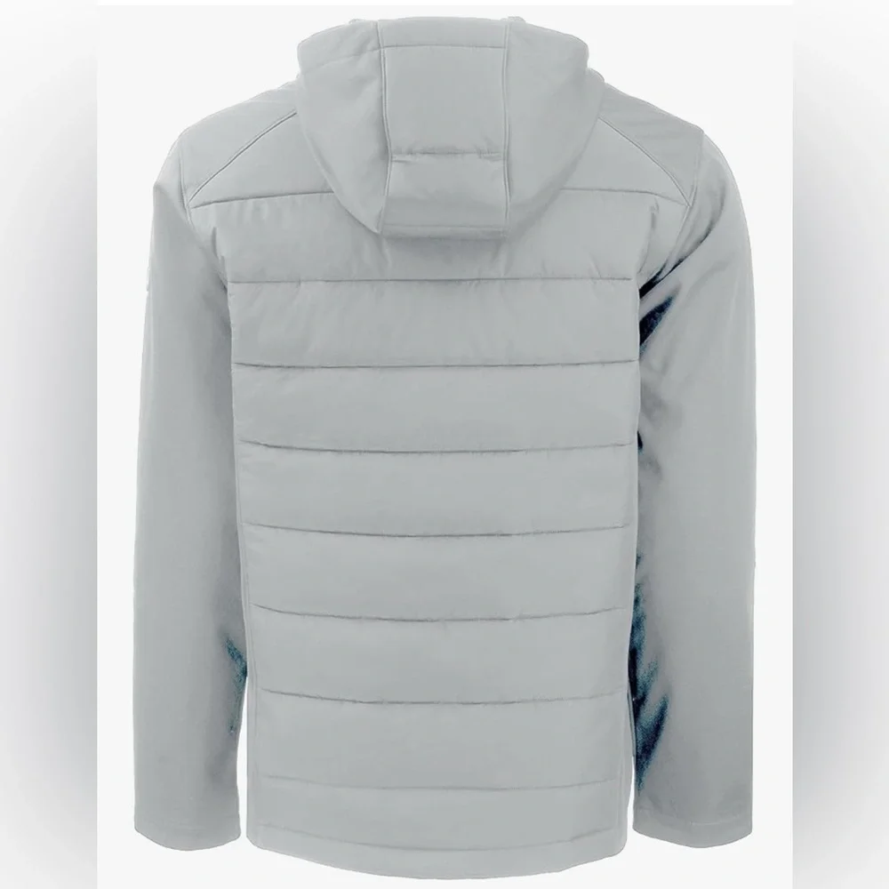 Cutter & Buck Evoke Hybrid Eco Softshell Recycled Full Zip Mens Hooded Jacket